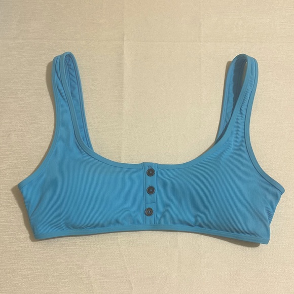 L*SPACE Women's ROBBIE TOP Ribbed Bikini Top Size L - Picture 2 of 5